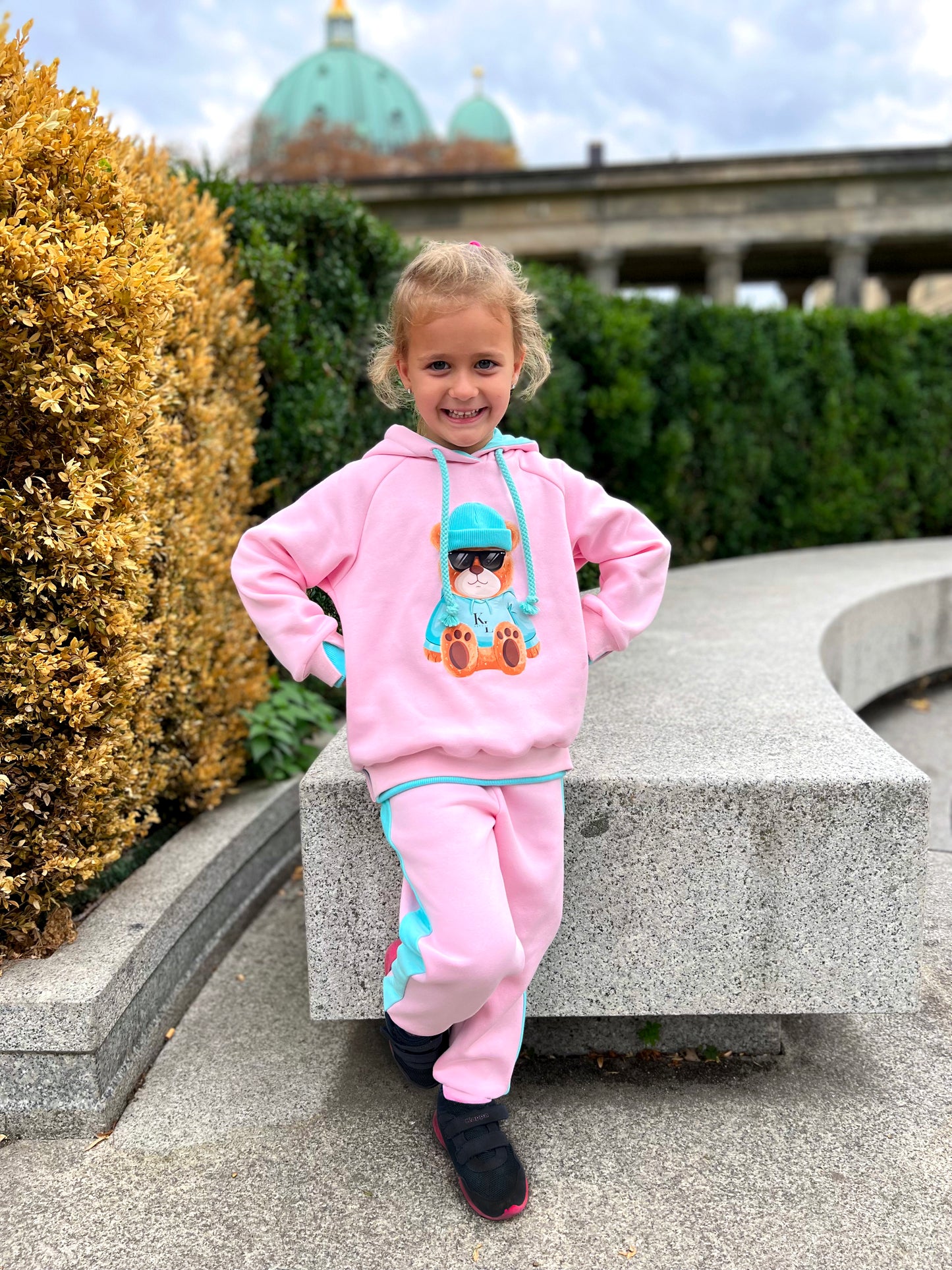 Berliner Bär Hose Zart Rosa (angeraut)