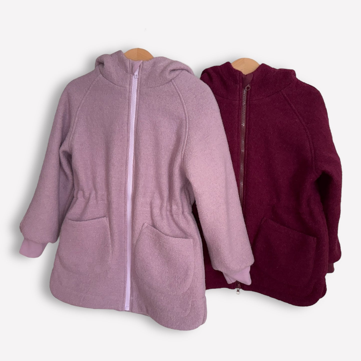 Mädchen Jacke aus Walk Rosa
