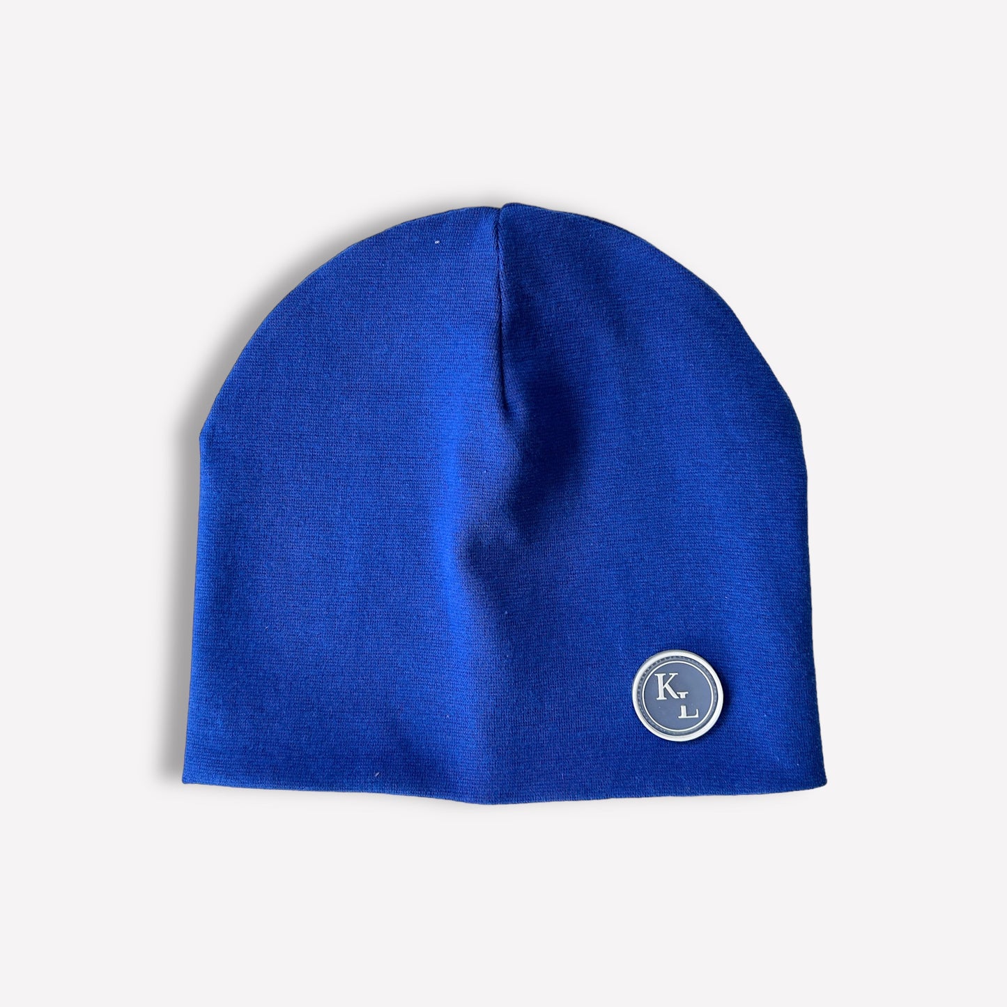 Mädchen Mütze Beanie Feinripp Blau Übergangsmütze