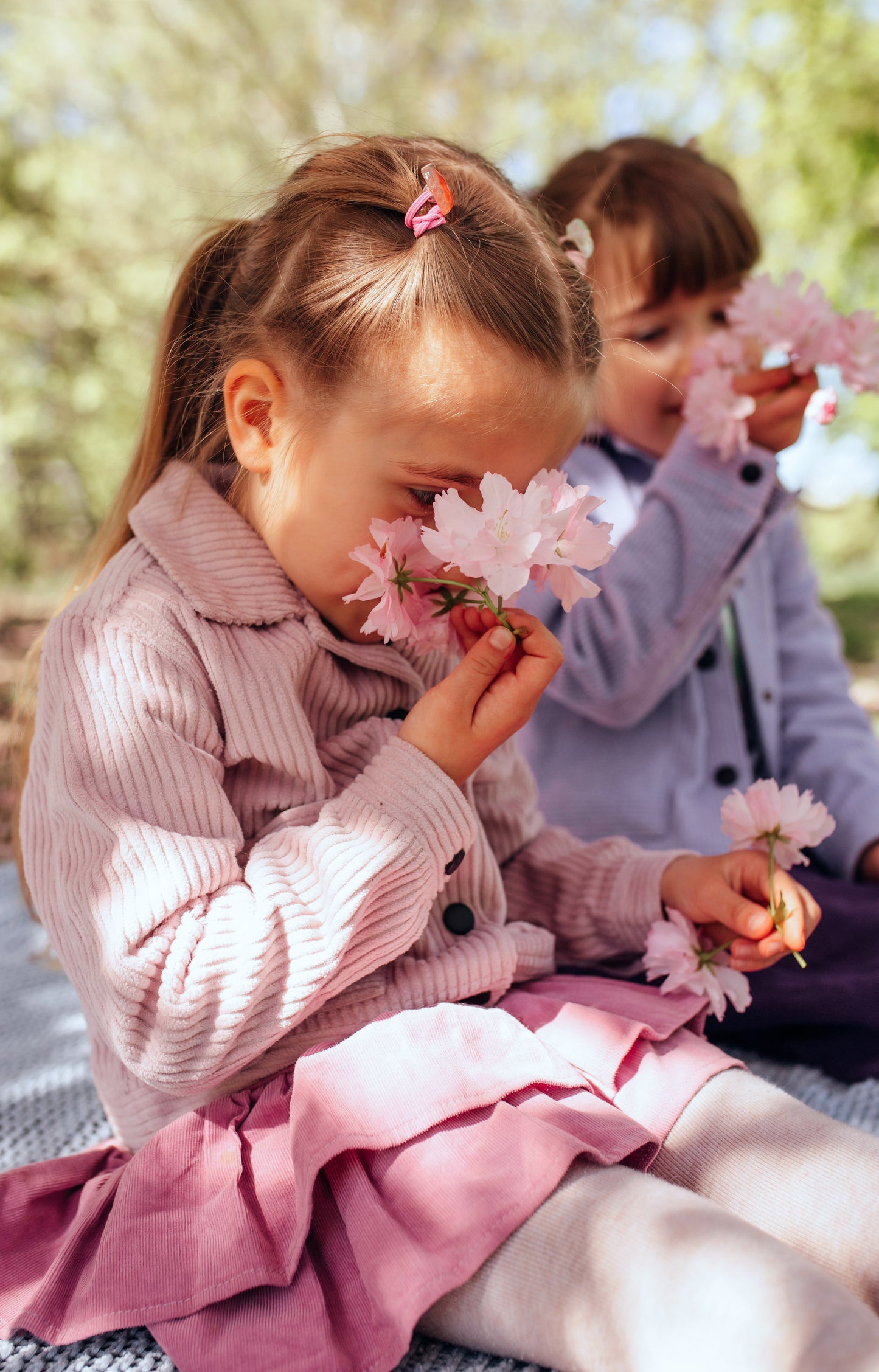 Kurze Cordjacke Rosa
