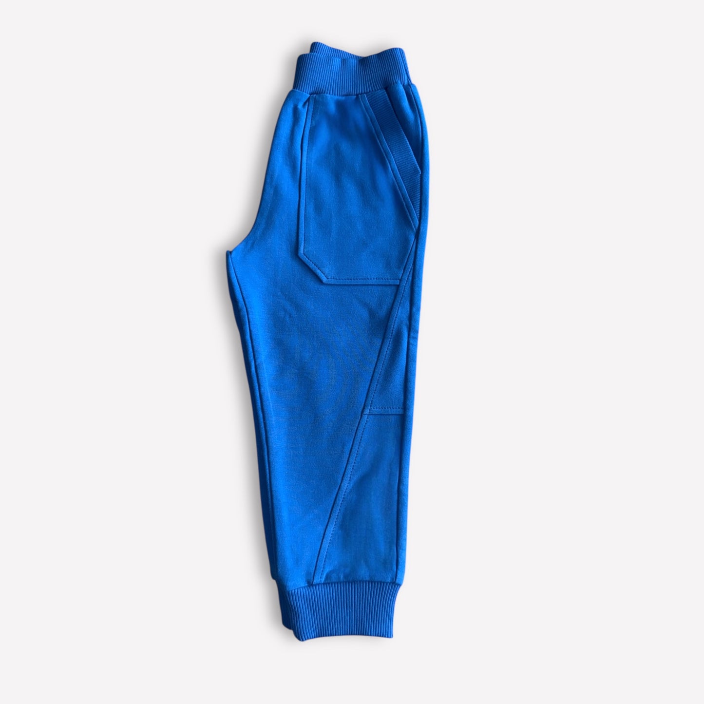 Jungen Jogginghose French Terry in Blau, atmungsaktiv & handgemacht in Berlin