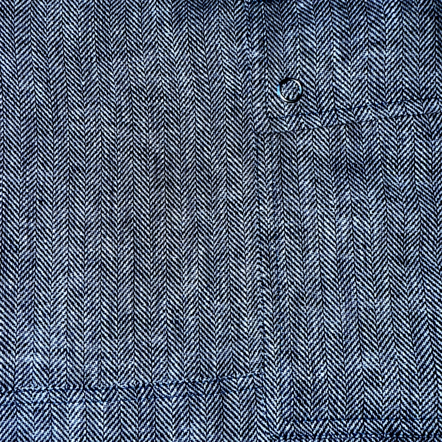 Nachhaltige Shorts Mädchen/Jungen 2–9 Jahre, Leinen-Baumwolle, Blau, mit Druckknöpfen