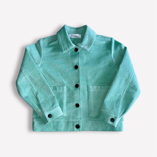 Kurze Cordjacke Minze