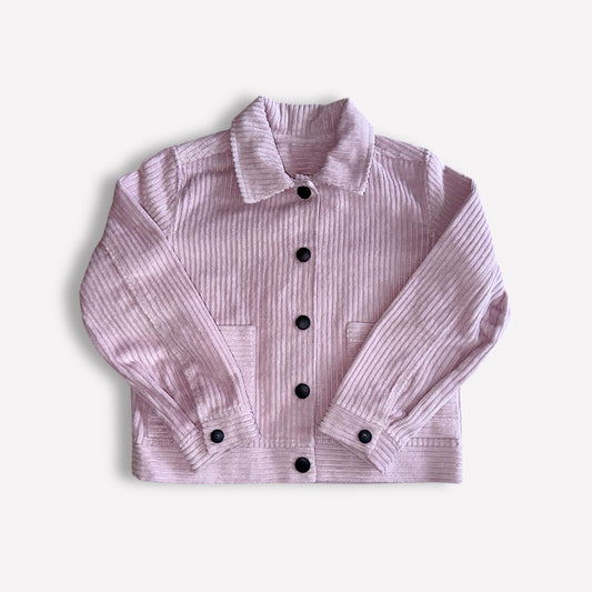 Kurze Cordjacke Rosa