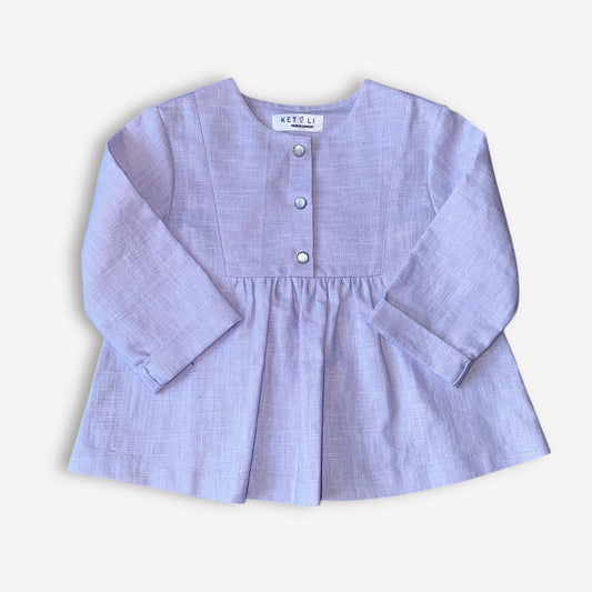 Leinenbluse Lila