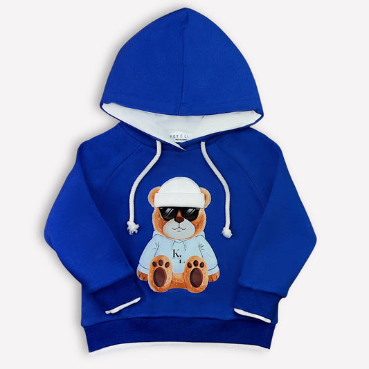 Berliner Bär Blau für Jungs (angeraut)