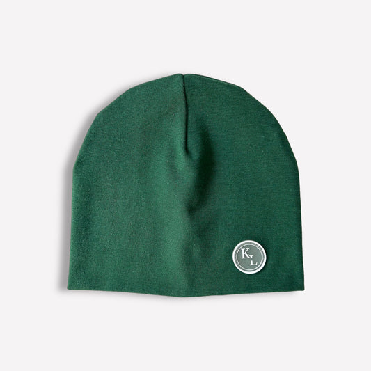 Mädchen Mütze Beanie Feinripp Grün Übergangsmütze