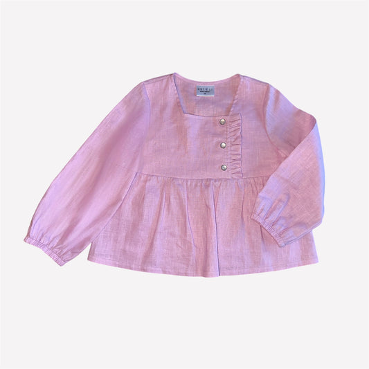 Leinenbluse Rosa