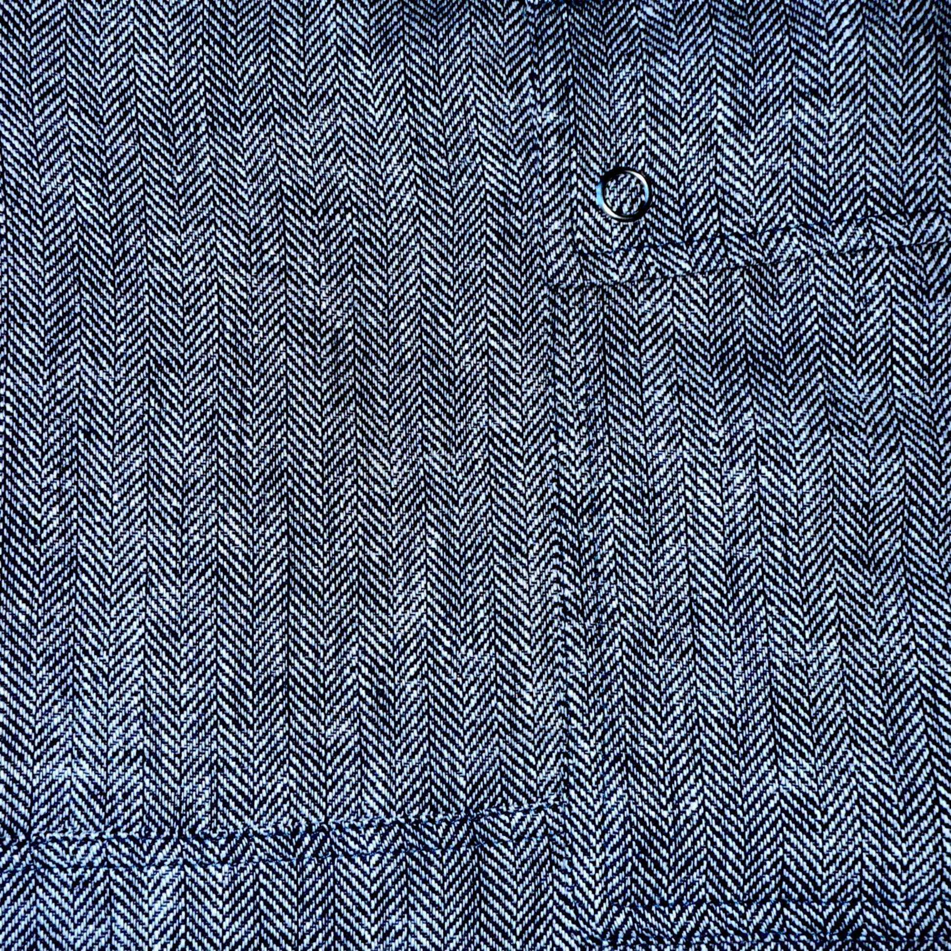 Nachhaltige Shorts Mädchen/Jungen 2–9 Jahre, Leinen-Baumwolle, Blau, mit Druckknöpfen