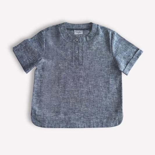 Nachhaltiges Leinen-T-Shirt für Kinder (2–9 Jahre), handgemacht in Berlin